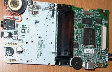 Back of the GBC motherboard