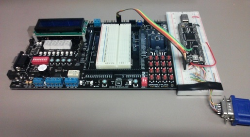 VGA ASIC prototype using a Mercury FPGA module