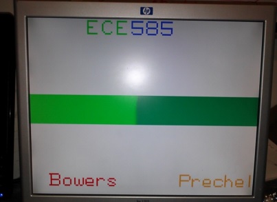 Successful output from the FPGA-based prototype