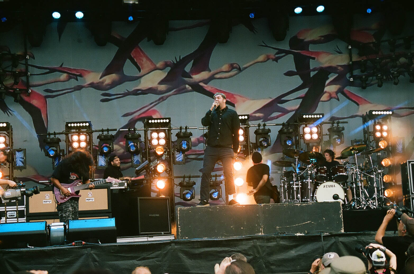 Beginning of their set. 