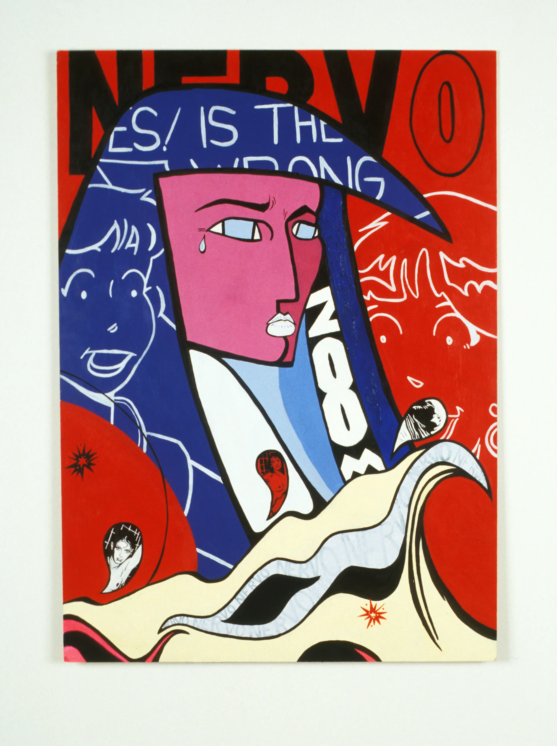 Zoom Nervo acrylic on Masonite, 30" x 40", 1996