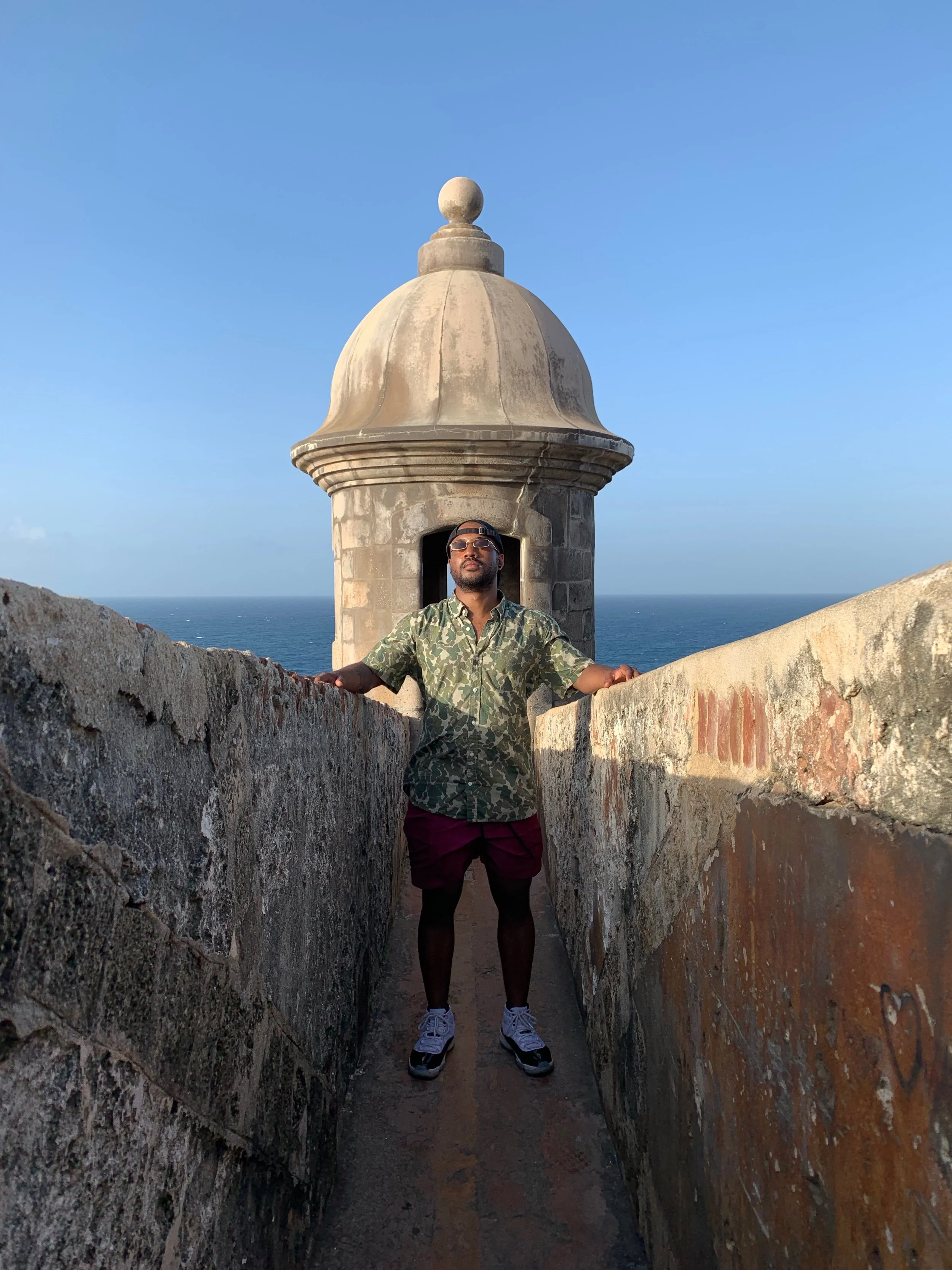 Photo opp in las garitas at El Morro or Castillo de San Cristóbal