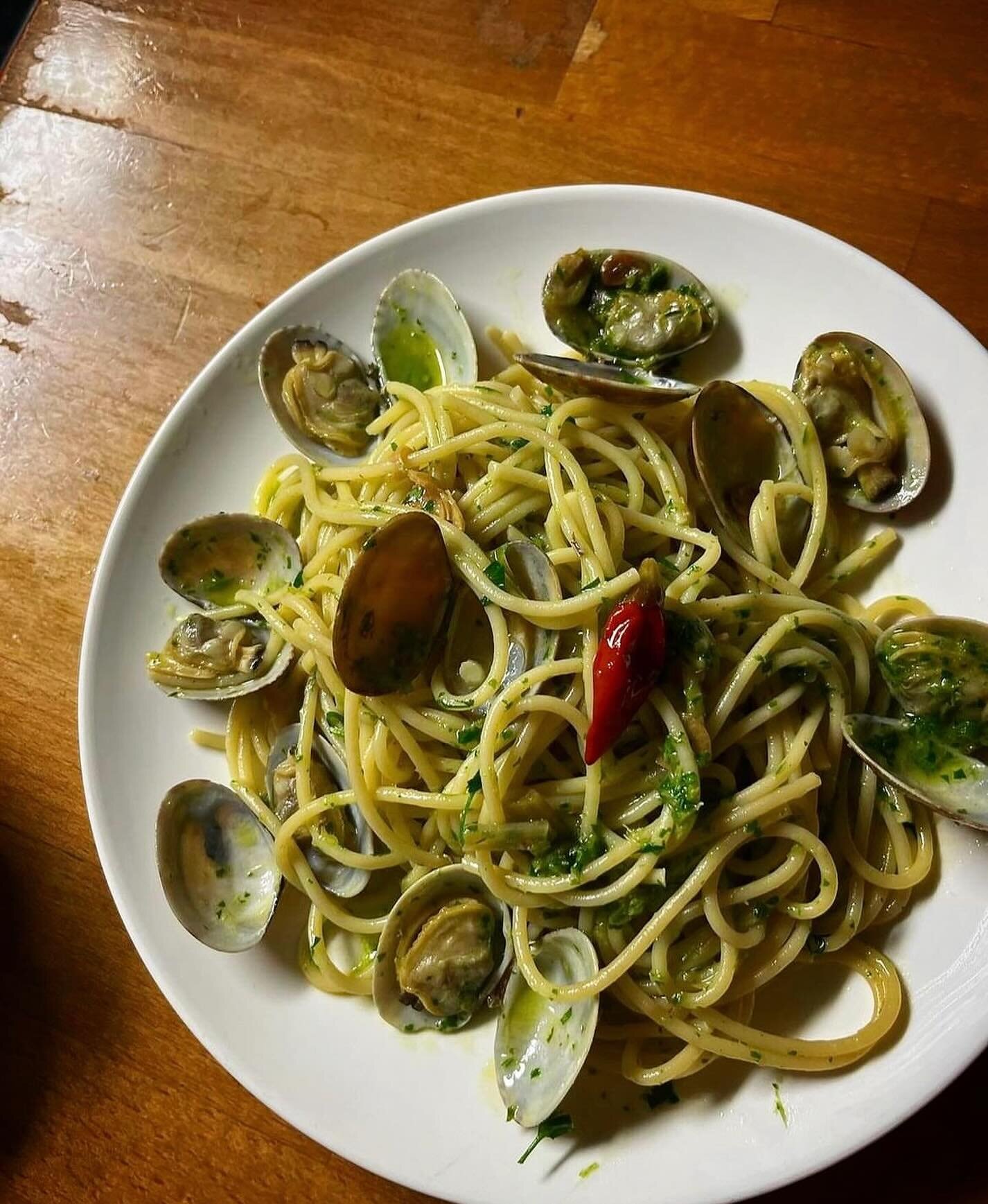 Spaghetti &amp; Clams this weekend!