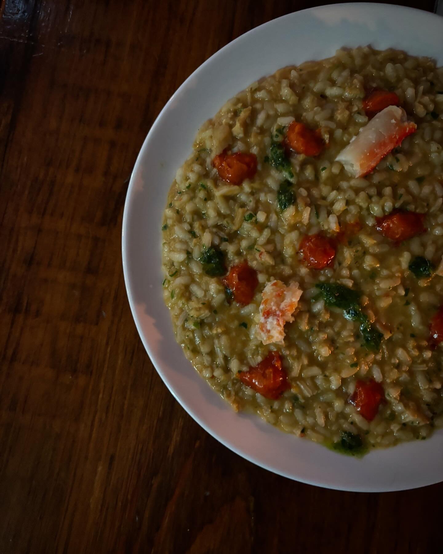 Crab &amp; n&rsquo;duja risotto 🦀