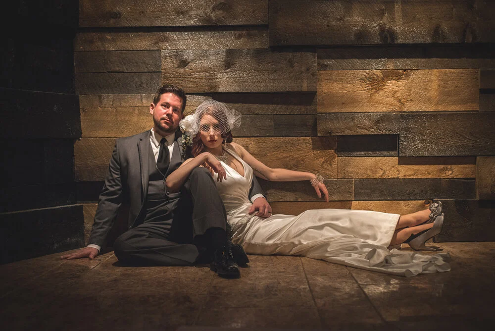 Glamourous Tim Burton Inspired Winter Wedding - Sudbury Ontario Wedding