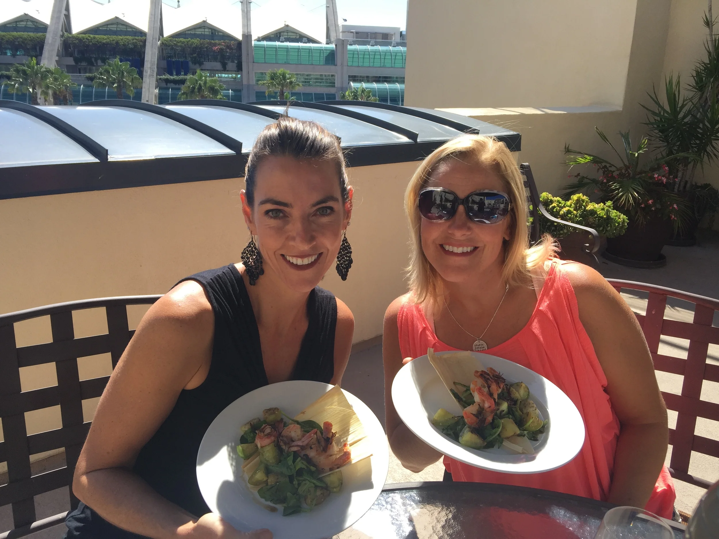 My gal pal from high school and her travel buddy. 