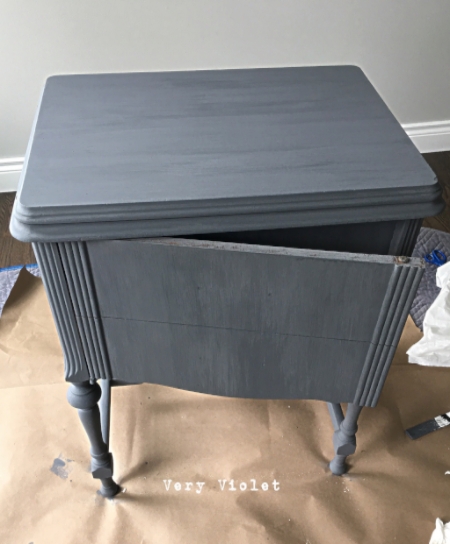 After cleaning, 2 coats of paint, clear wax, dark wax, and dust of ages.