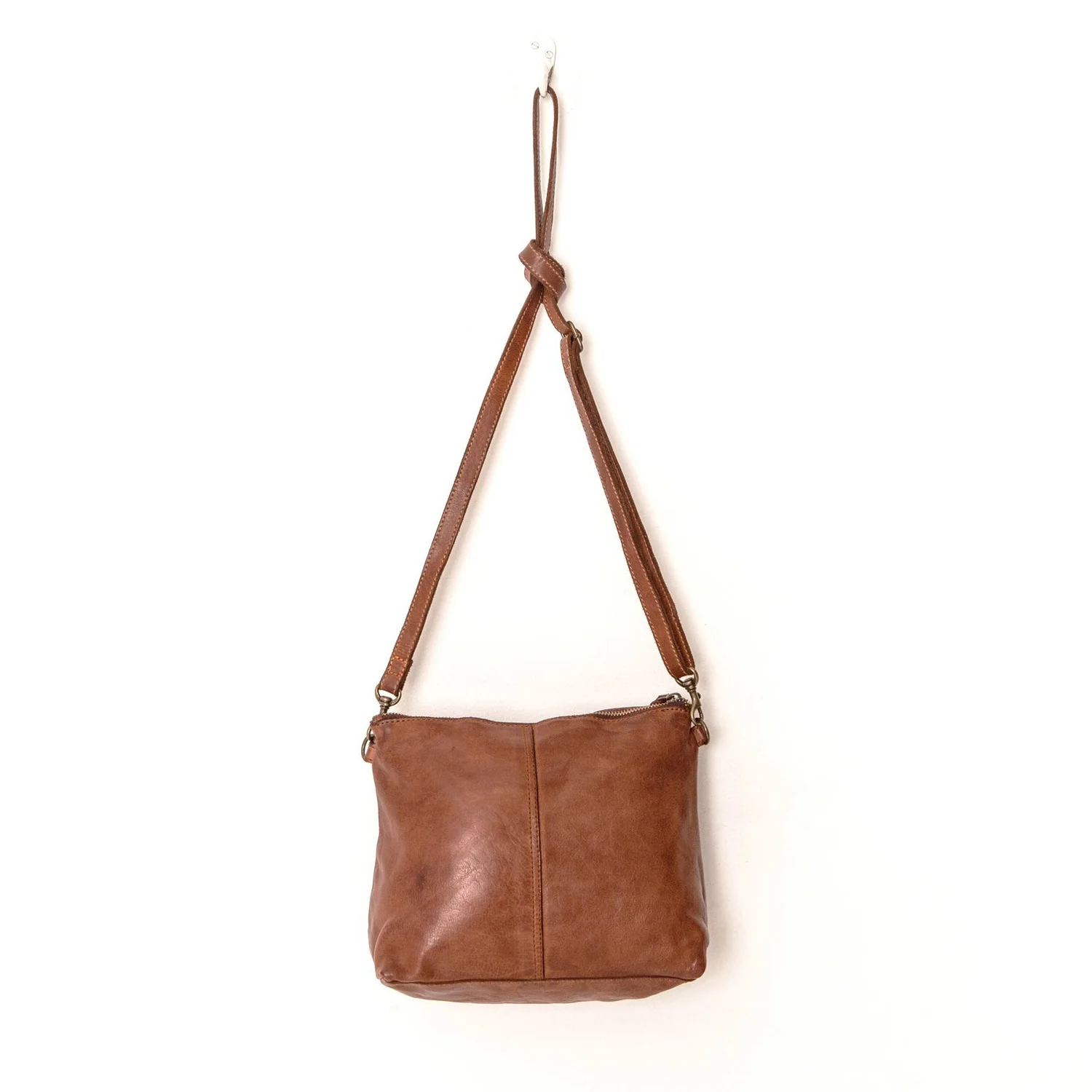 Juju & Co – Large Leather Essential Pouch in Cognac — Bell & Ford