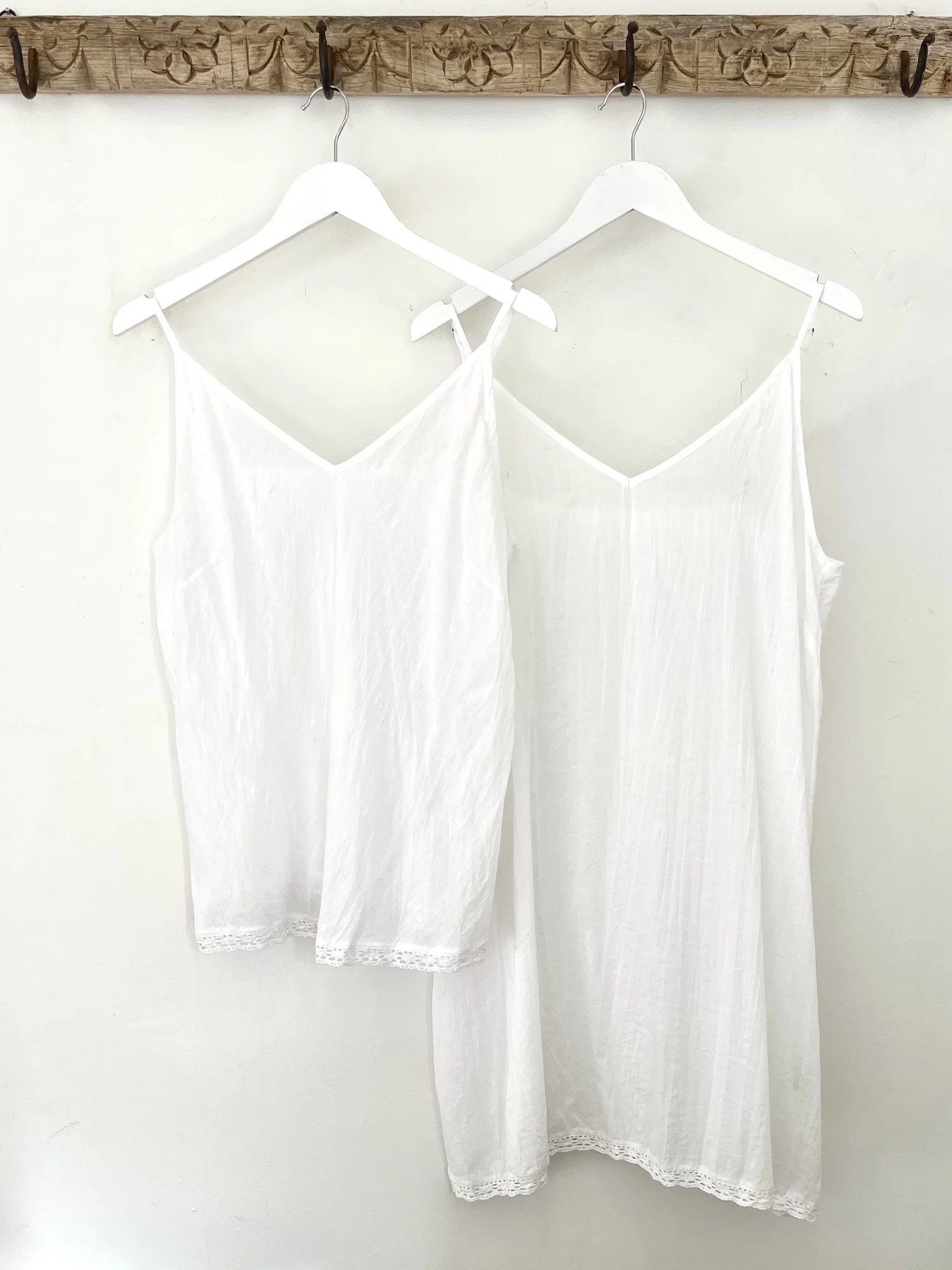 DVE Cotton Slip in White Bell & Ford DVE Cotton Slip in White Bell & Ford