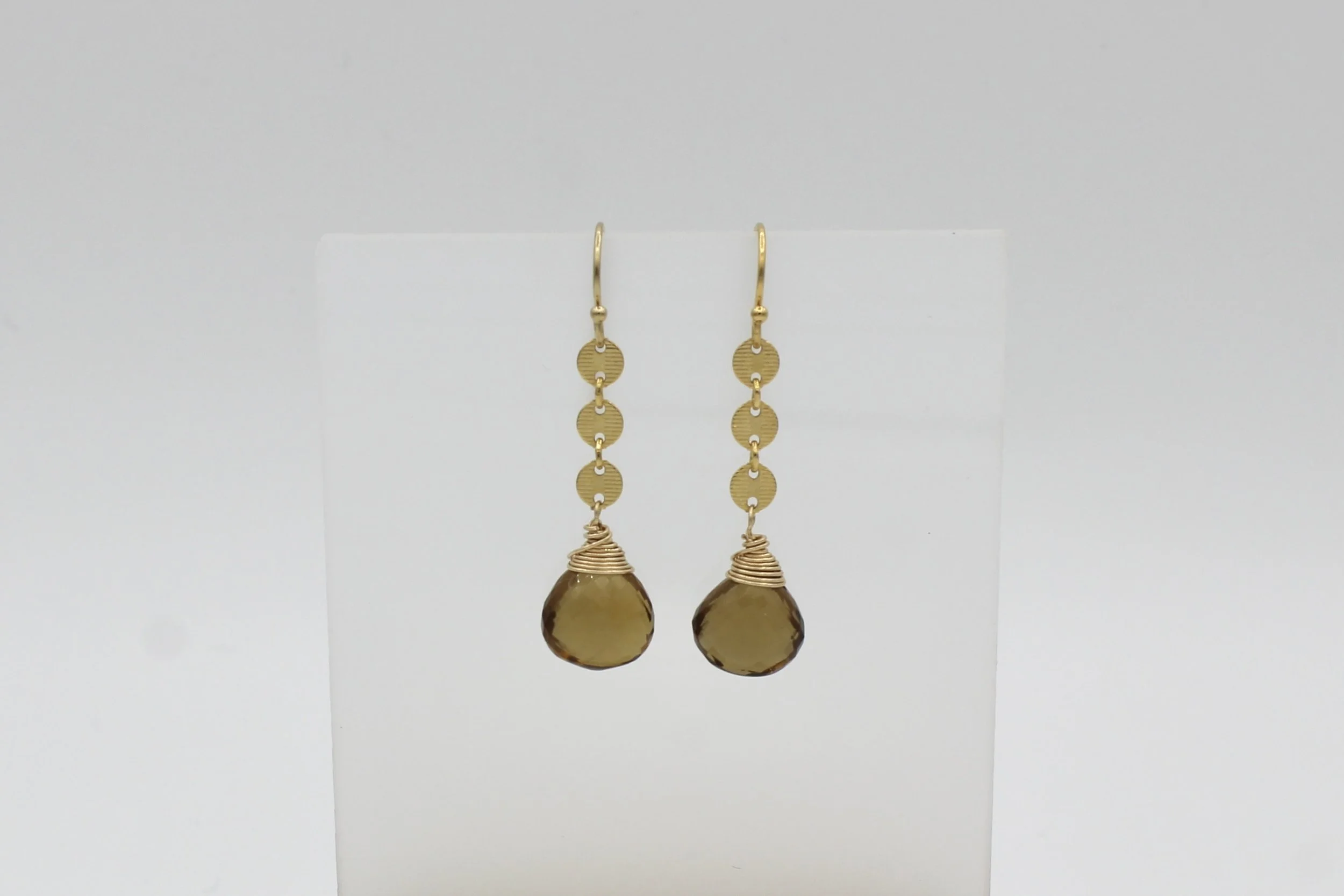 Chattral – Whiskey Quartz Drop Earrings