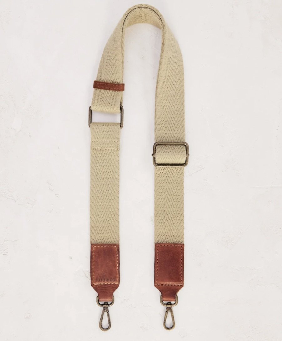 Juju & Co – Plain Webbing Strap in Cognac