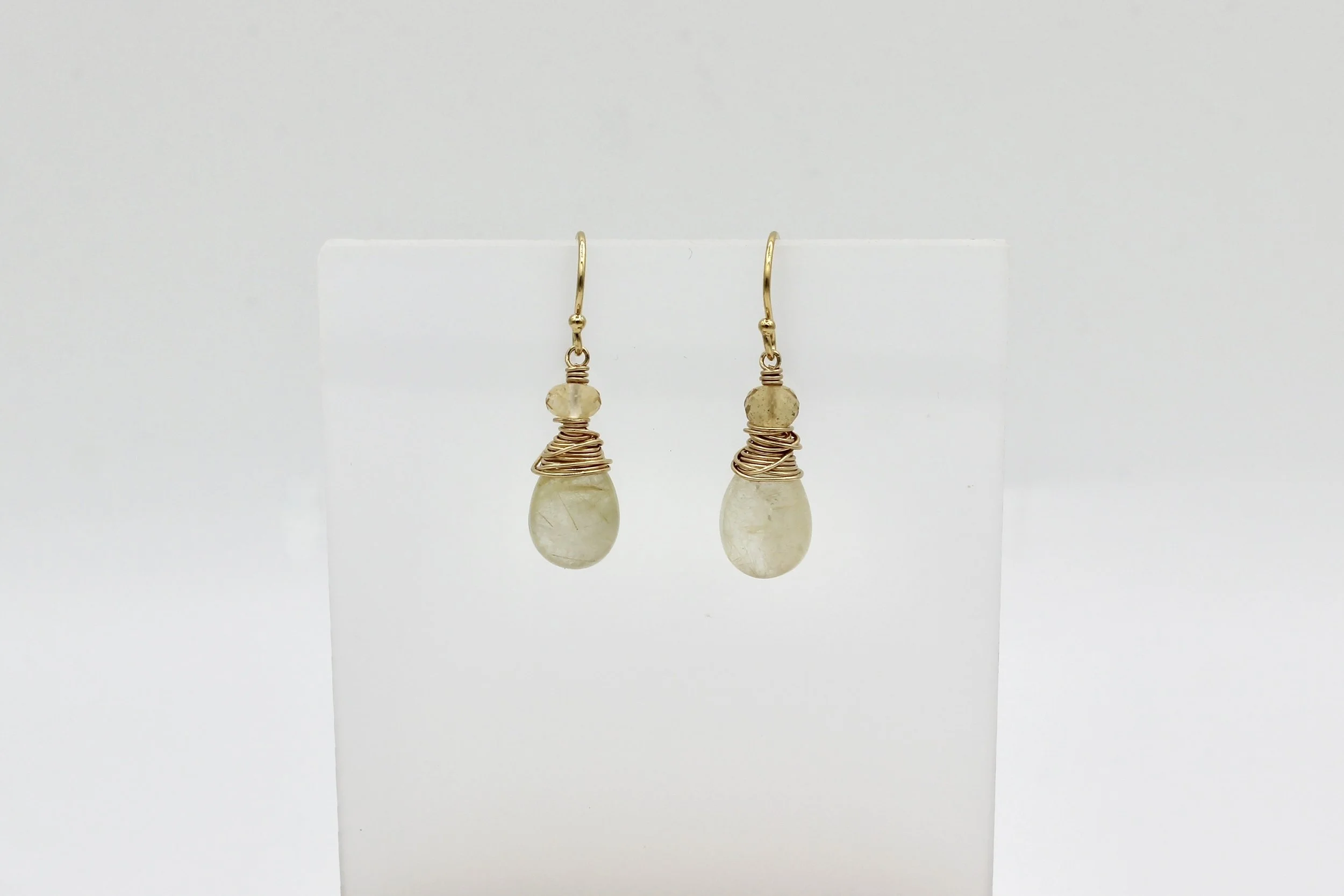 Chattral –Cupcake Citrine Quartz Earrings
