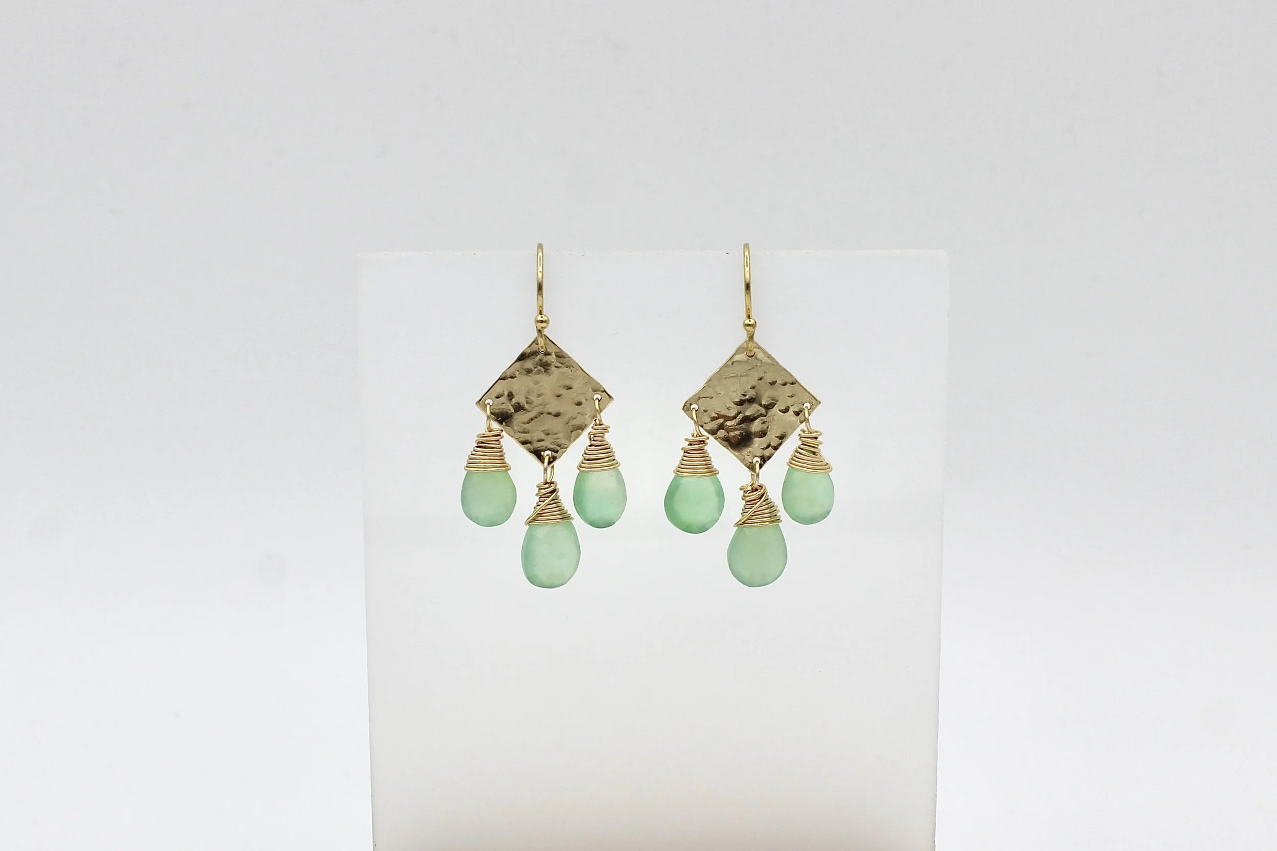 Chattral – Chrysoprase Earrings
