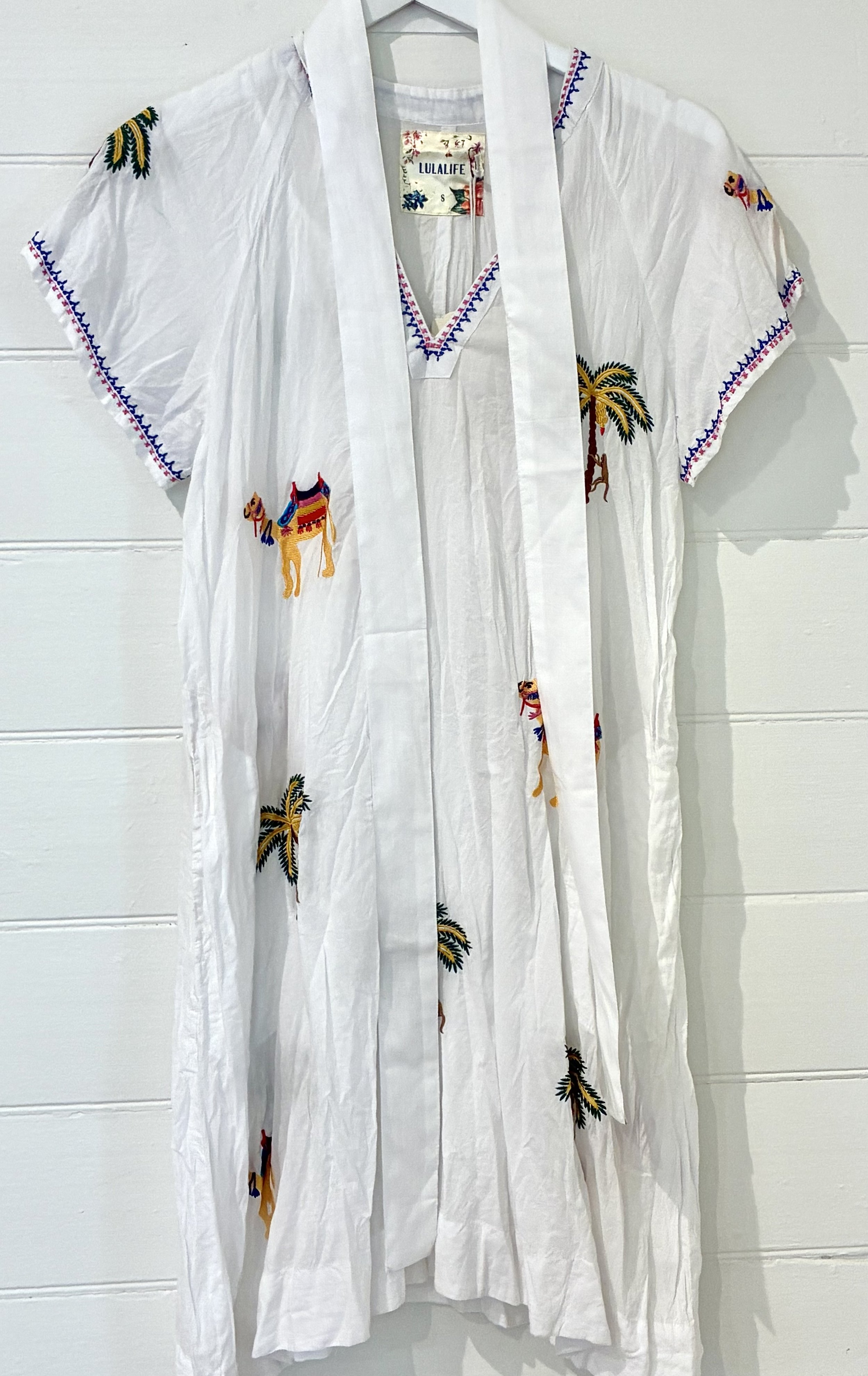 Lula Life – Sahara Cotton Dress in White