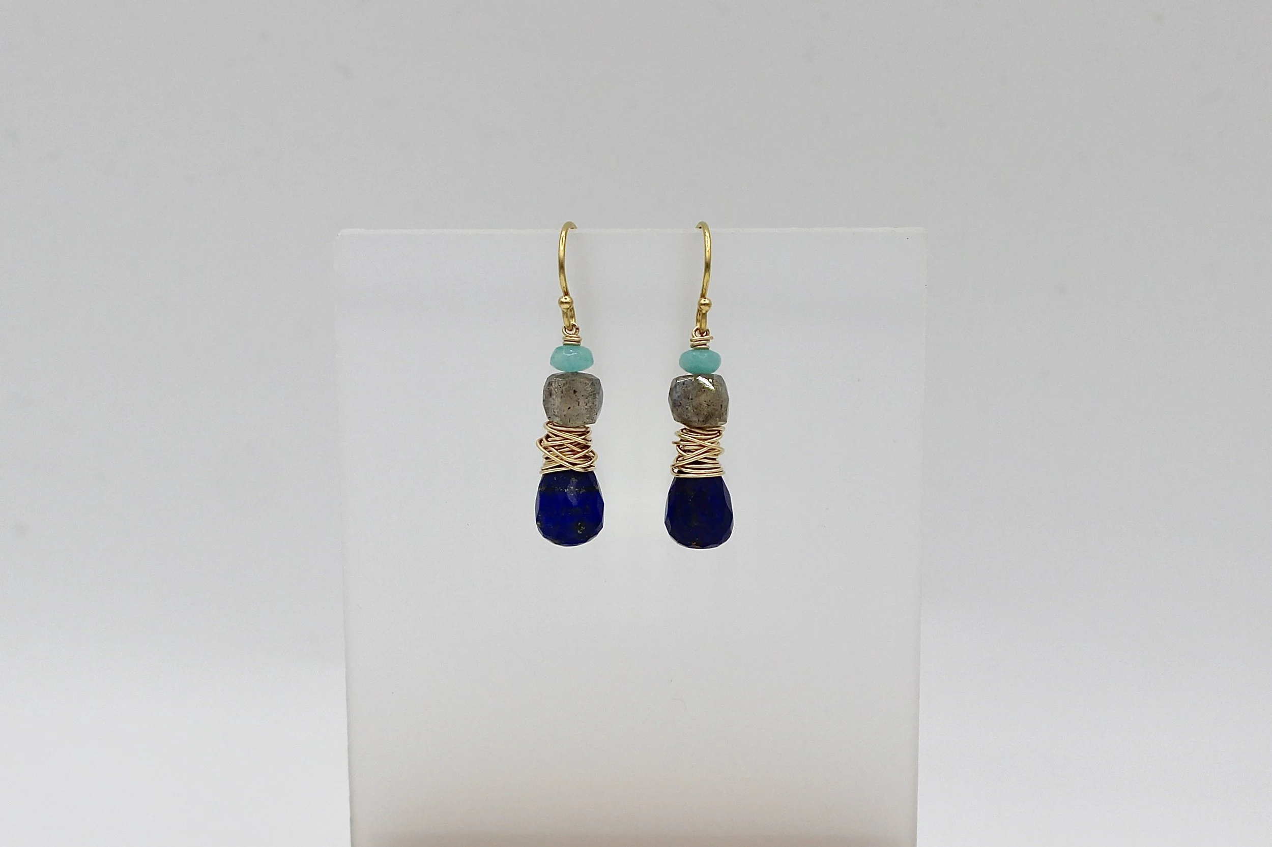 Chattral – Lapis Stack Earrings