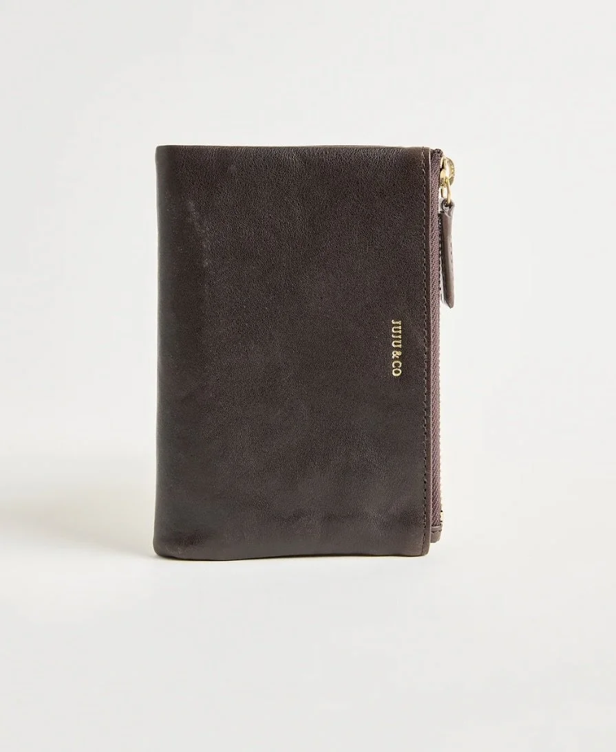 Juju & Co – Small Sabi Wallet in Chocolate