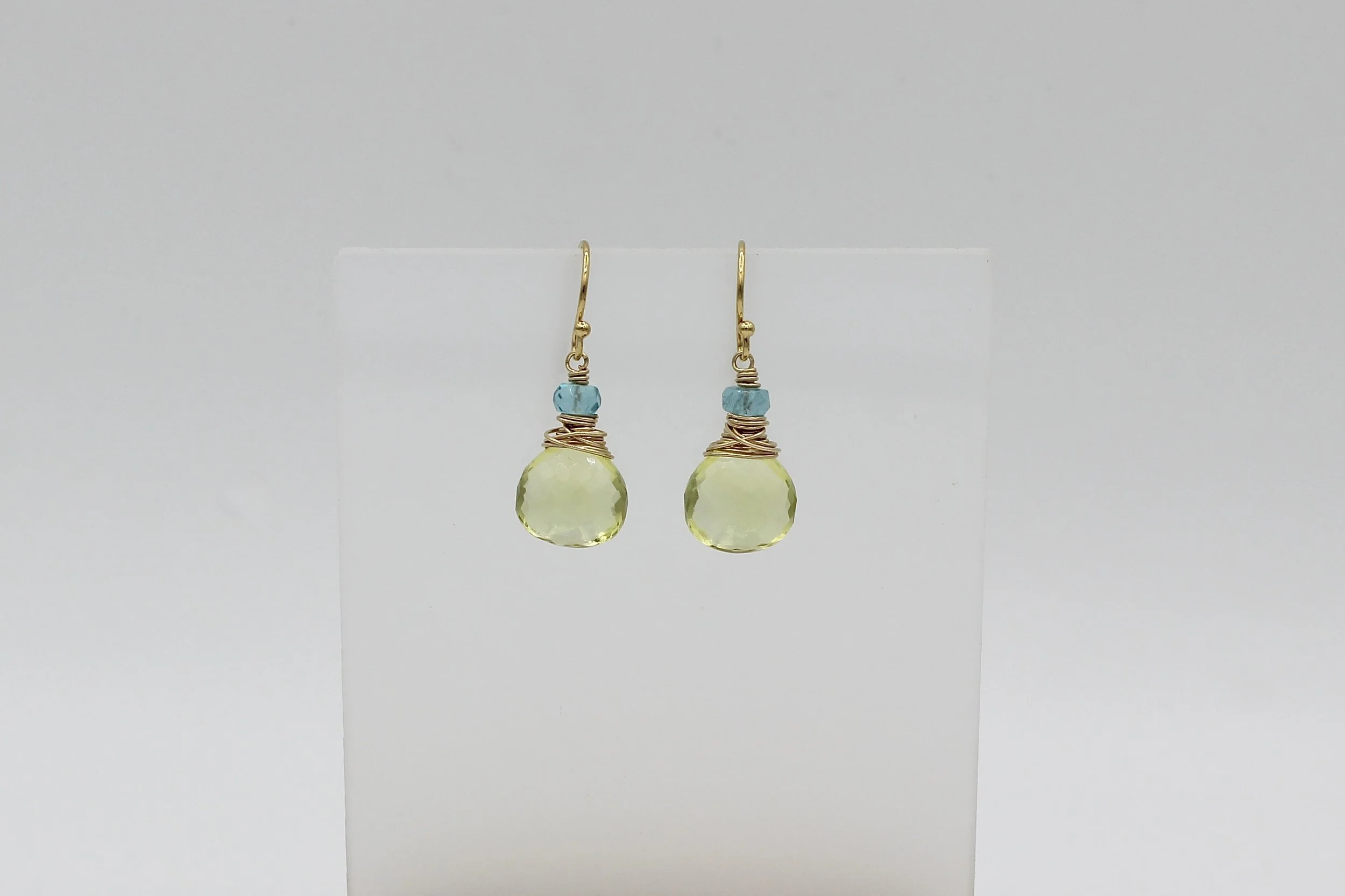 Chattral – Cupcake Lemon Quartz Earrings