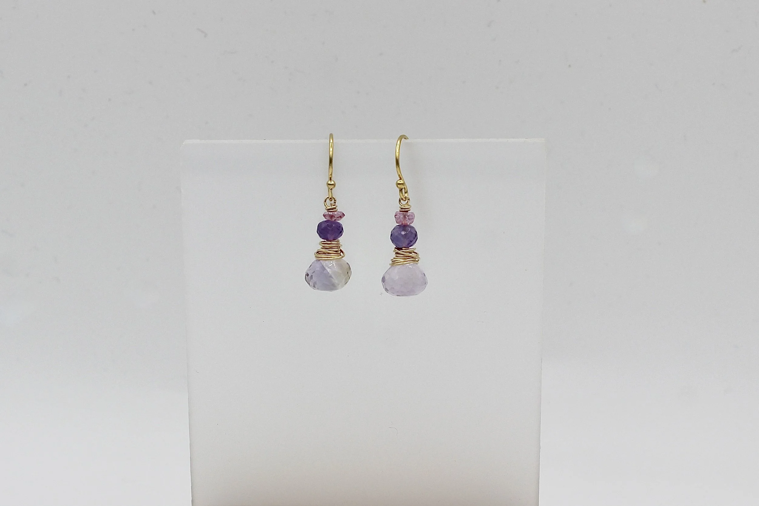 Chattral – Mini Stack Amethyst Earrings