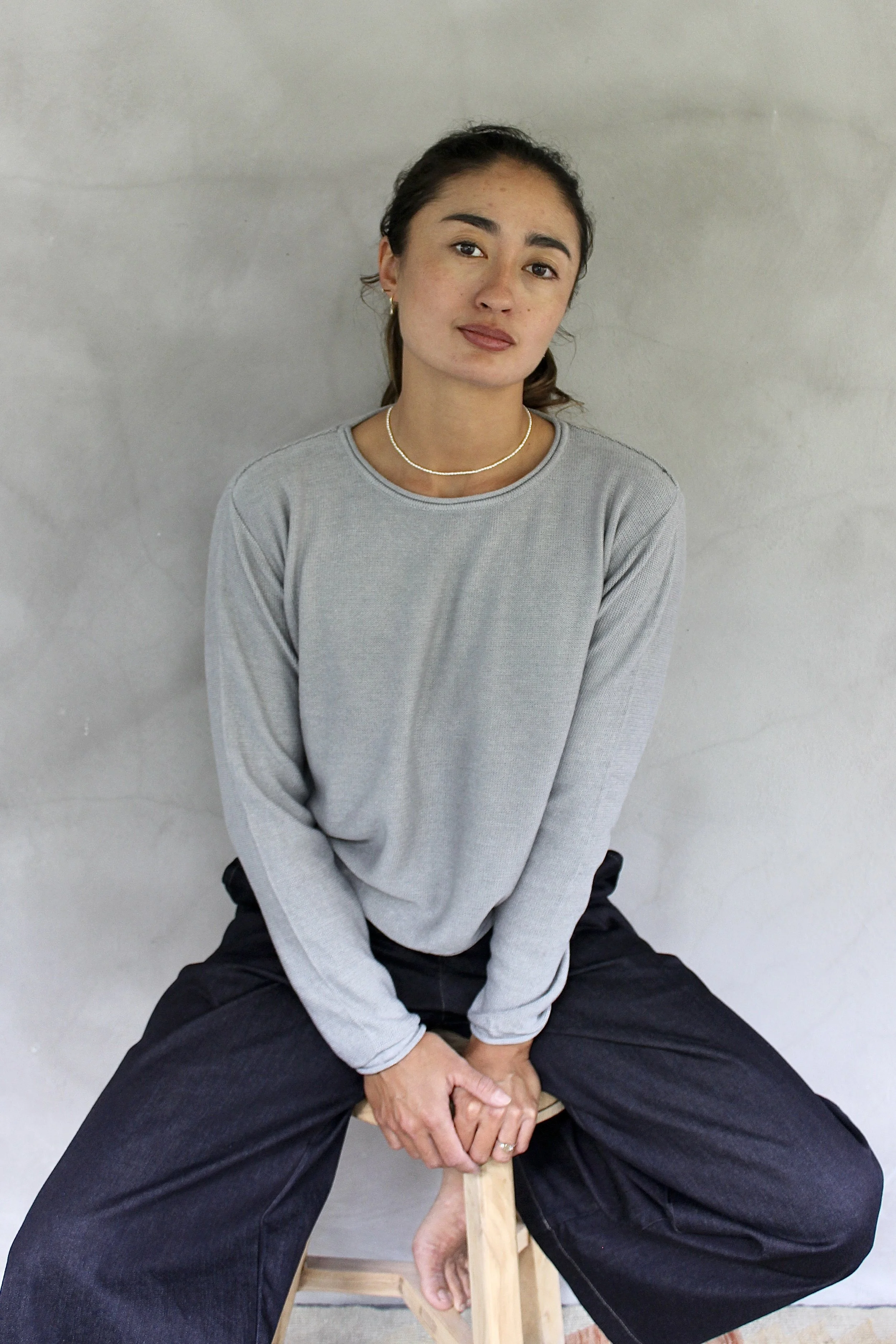 La Sierra – Rollo Sweater in Silver