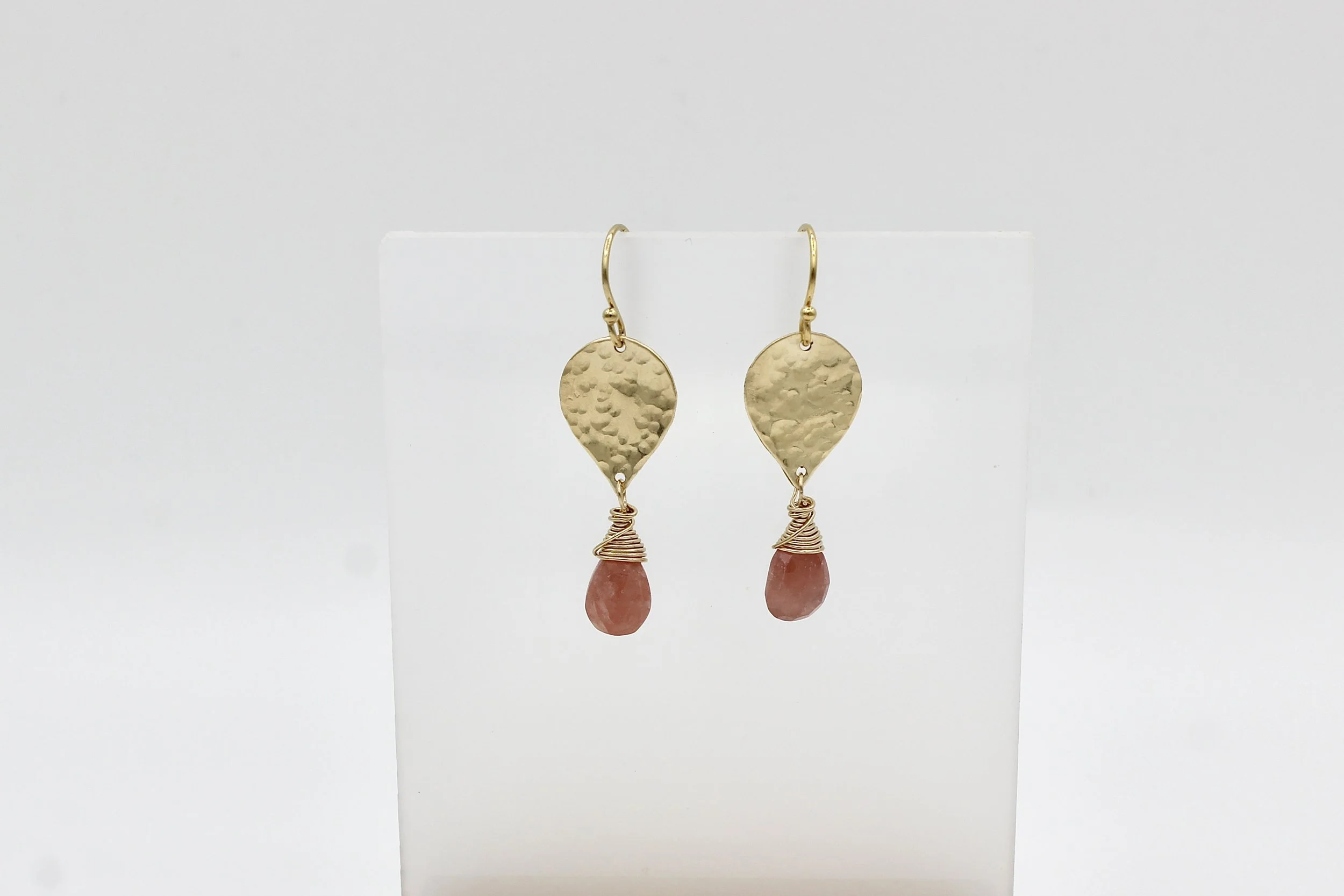 Chattral – Hammered Teardrop Earrings