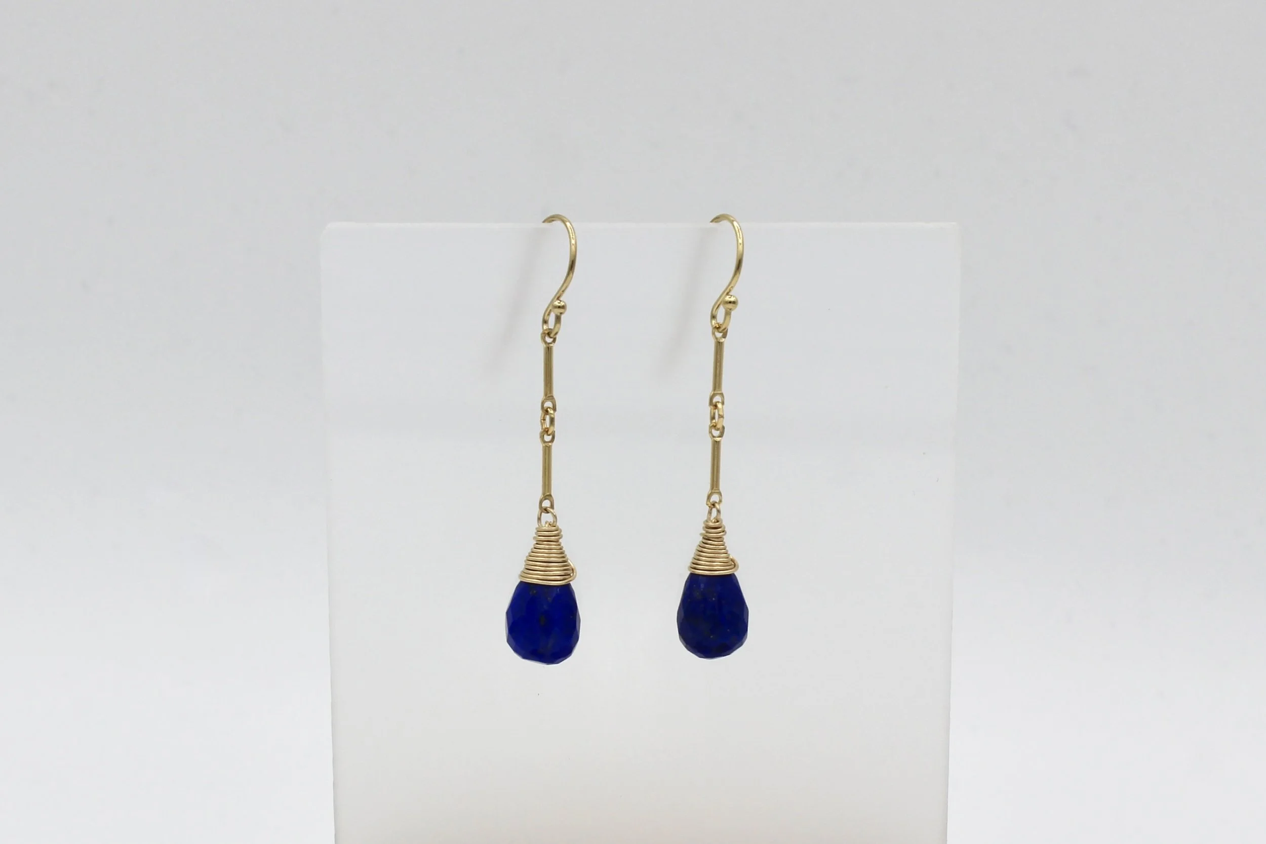 Chattral – Lapis Drop Earrings