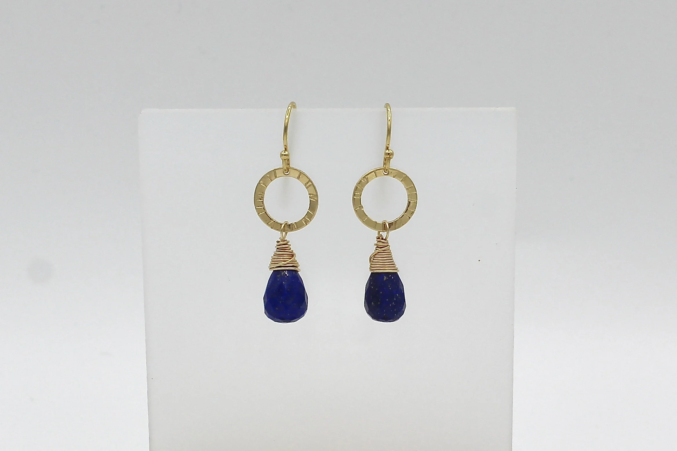 Chattral – Lapis Sun Ray Earrings