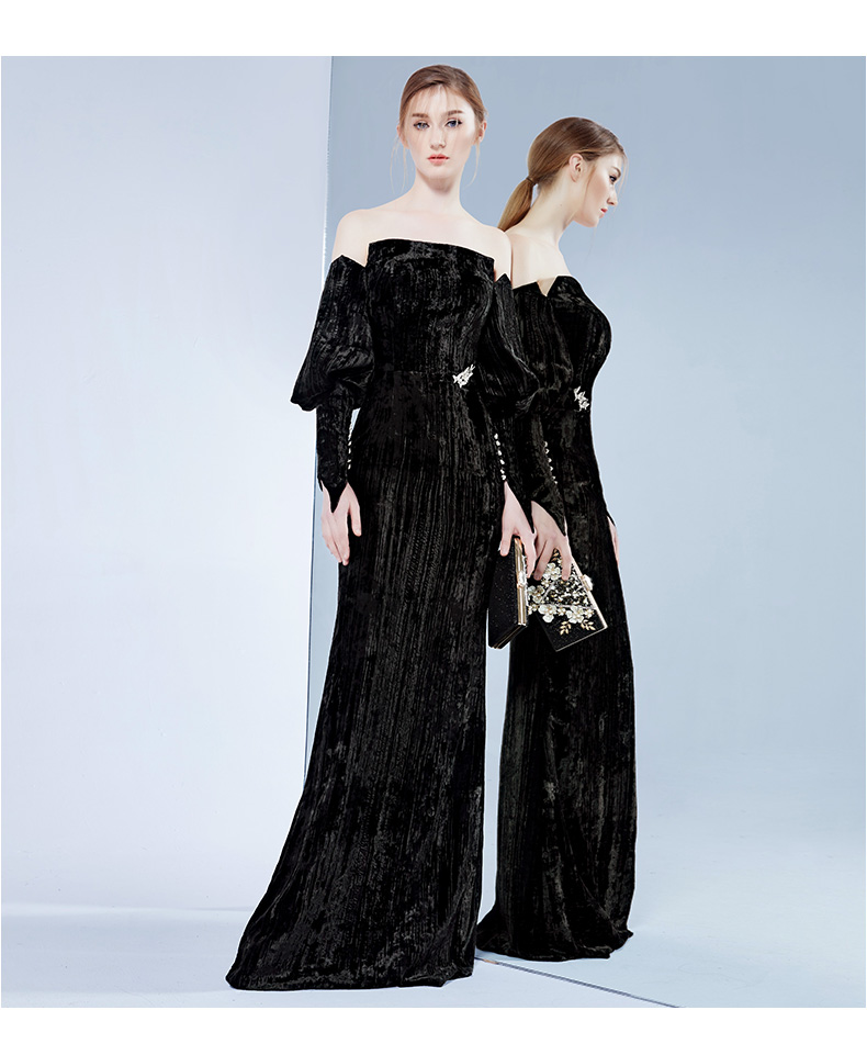 off shoulder dinner dress