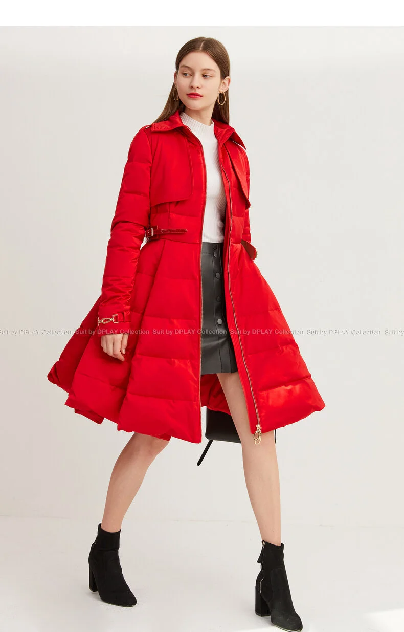 long red down coat