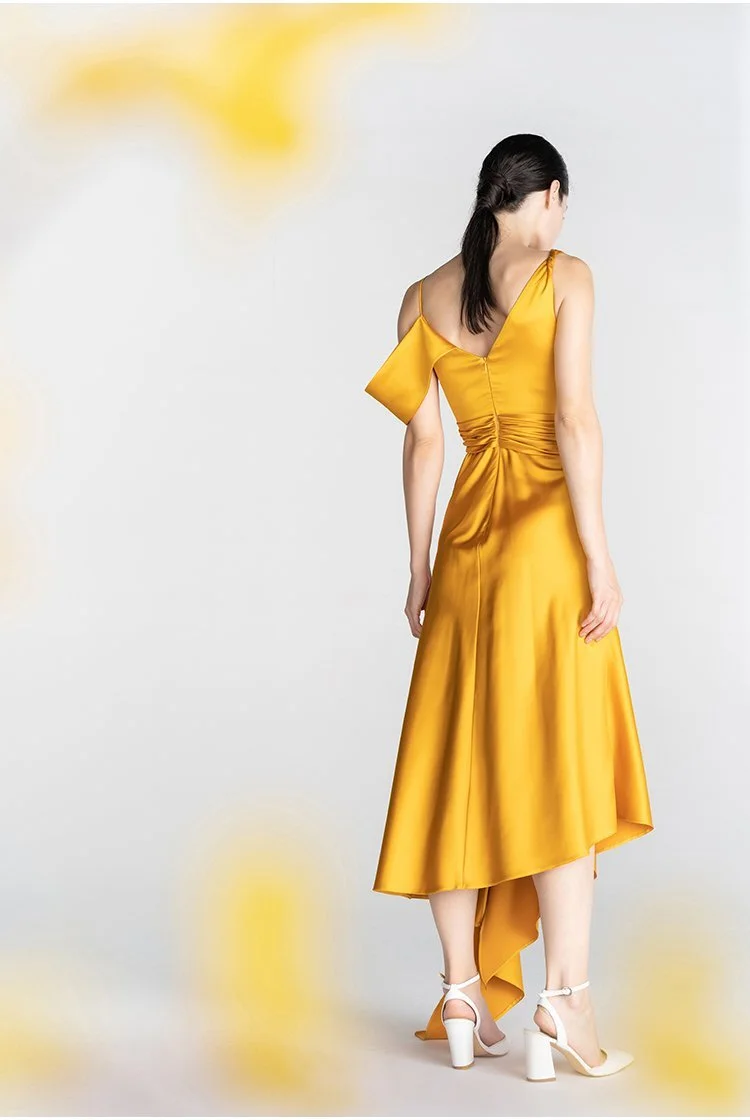 basic yellow dress
