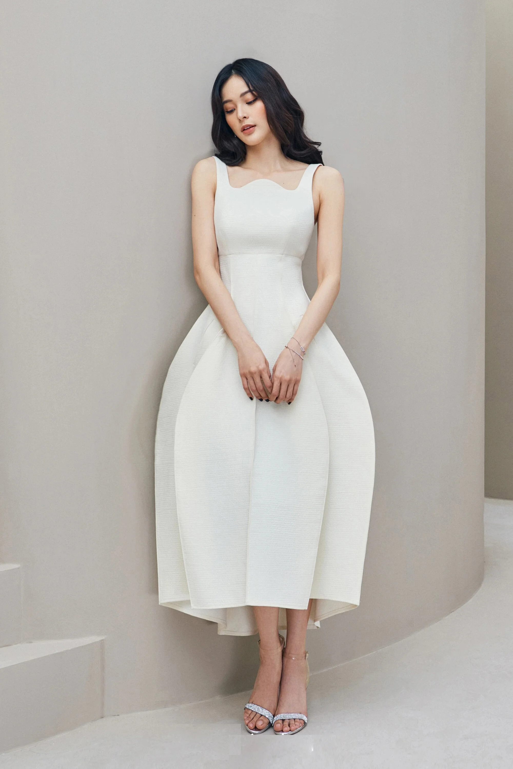 structured cocktail dress