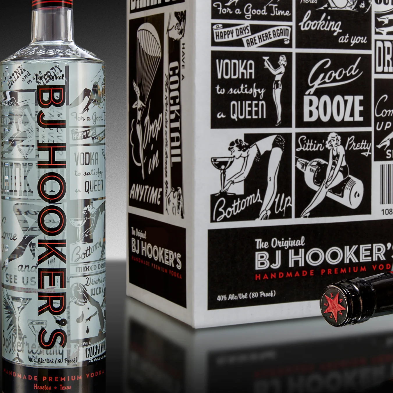 Chic Meets Cheek: Vodka Bottle Design Uses Retro Bar Imagery – Brand Packaging Magazine