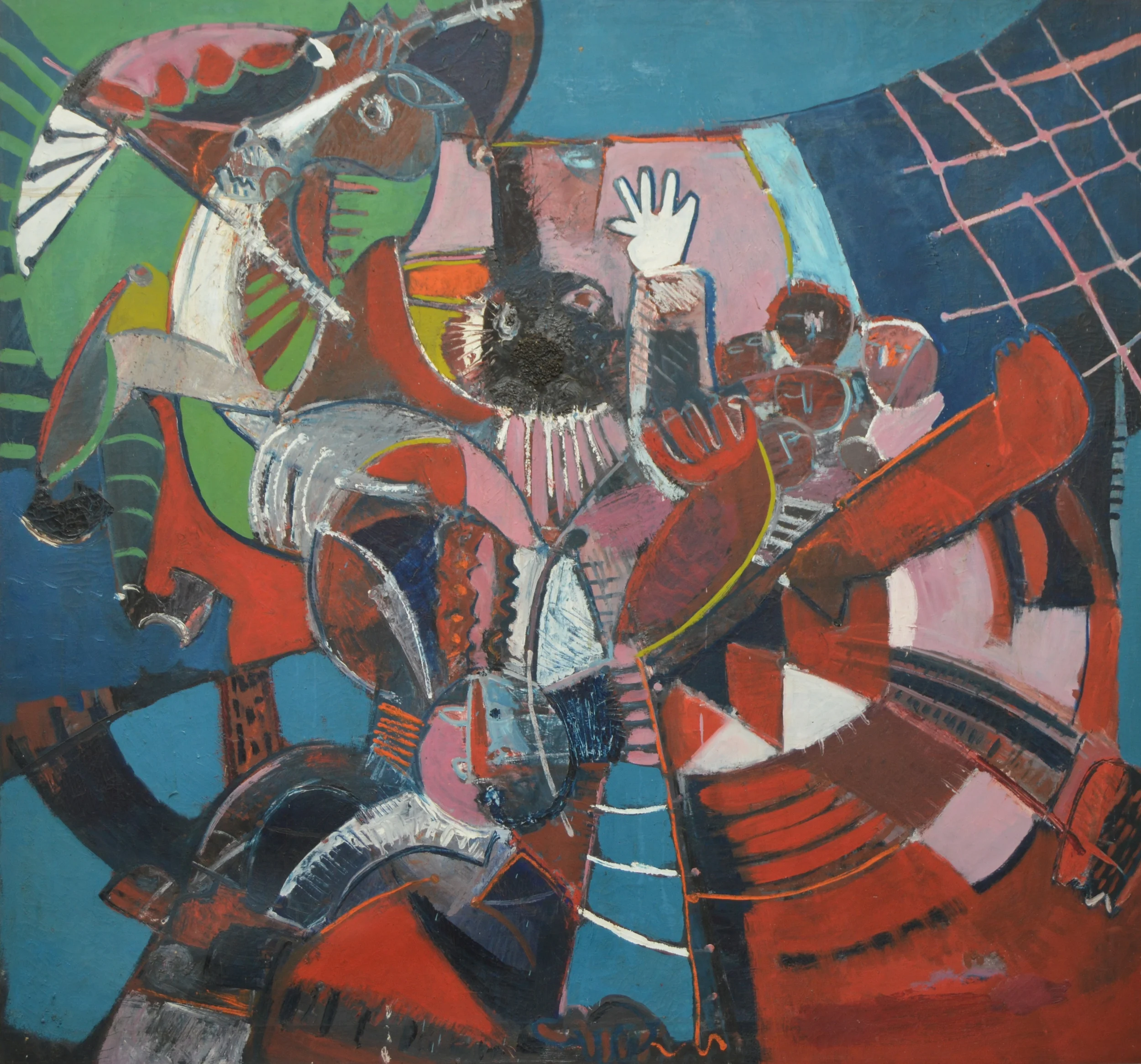 Gypsy Caravan. Oil on canvas. 57" x 53". GHLP-1053. 