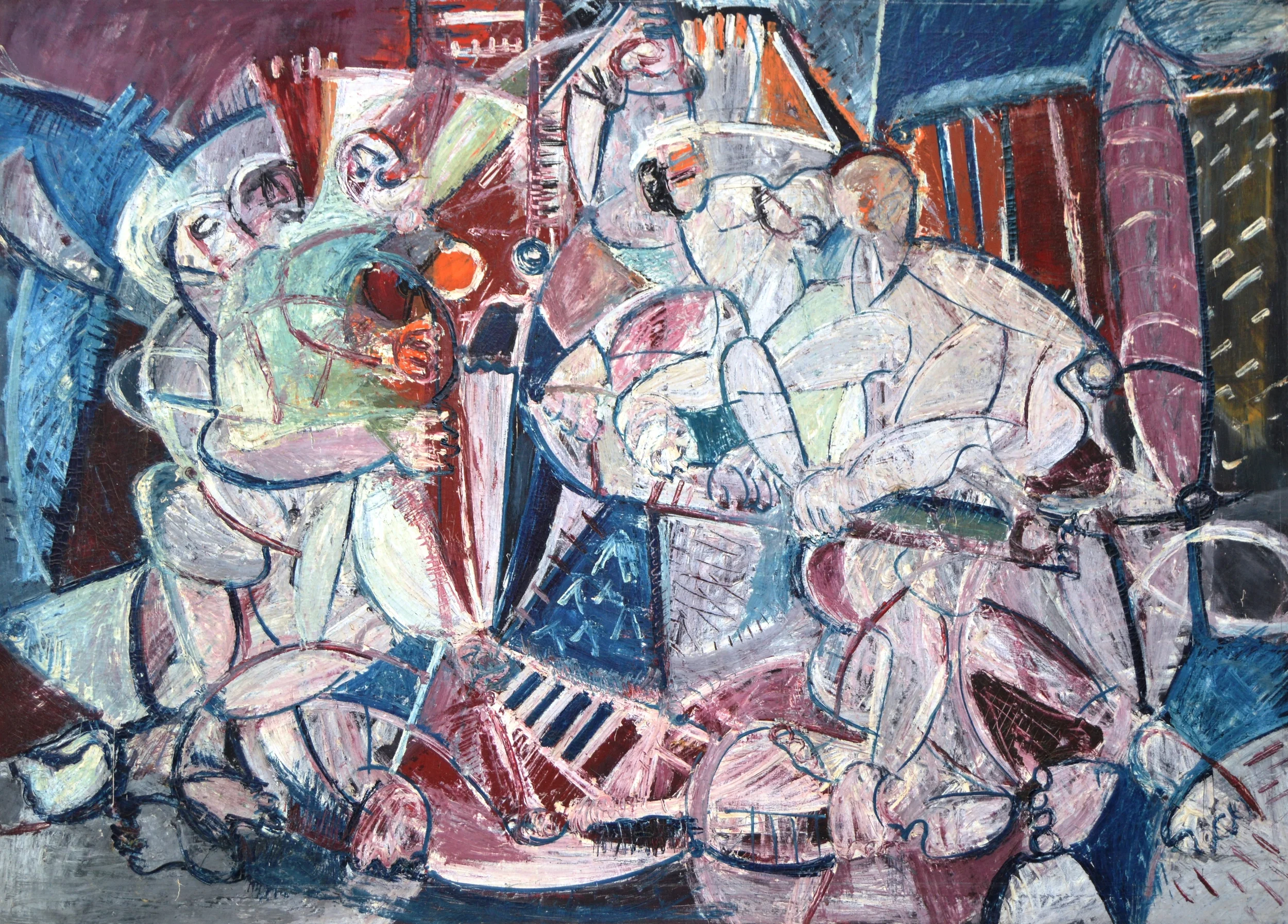 Circus I. Oil on canvas. 71.5" x 51.2". GHLP-1056
