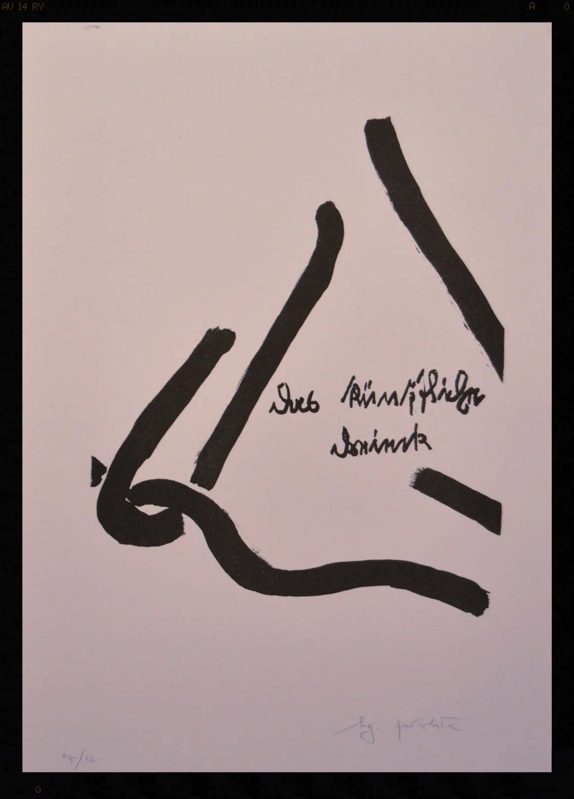The Artistic Triangle. Lithograph. 14.5" x 20". GHLP-2012