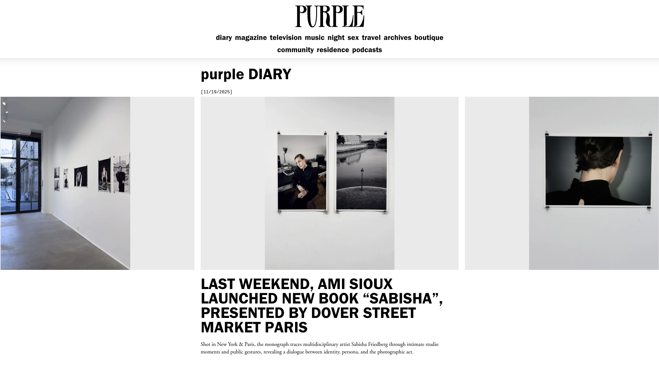 Purple Diary / November 2025
