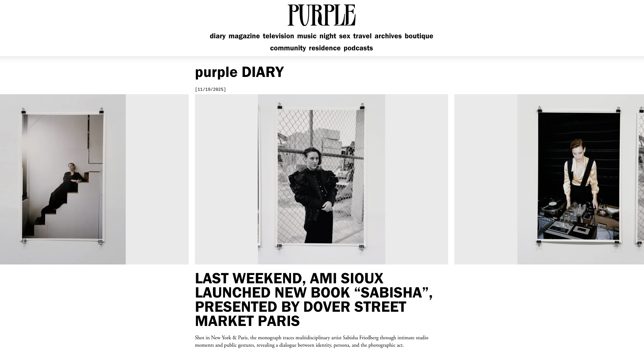 Purple Diary / November 2025