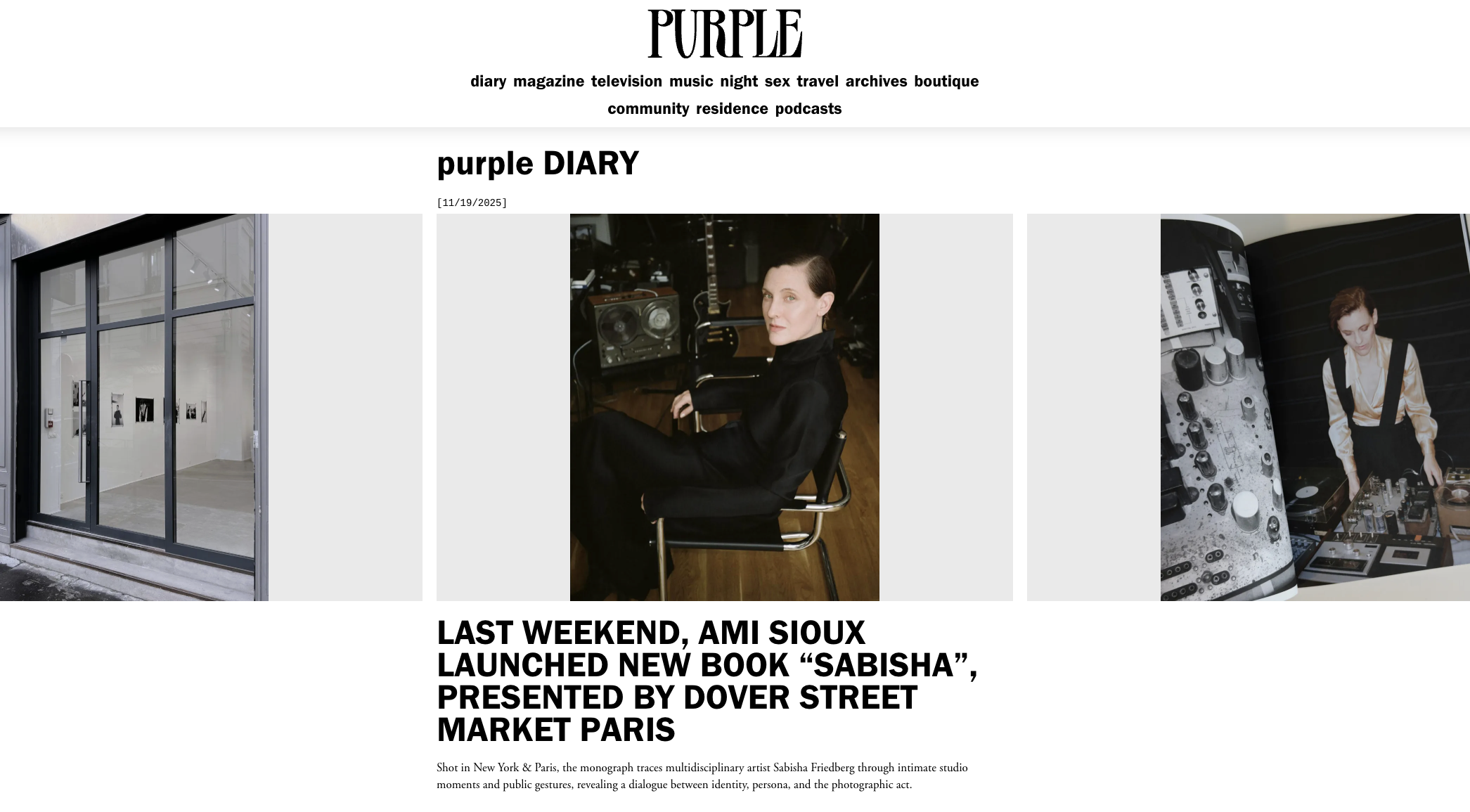Purple Diary / November 2025
