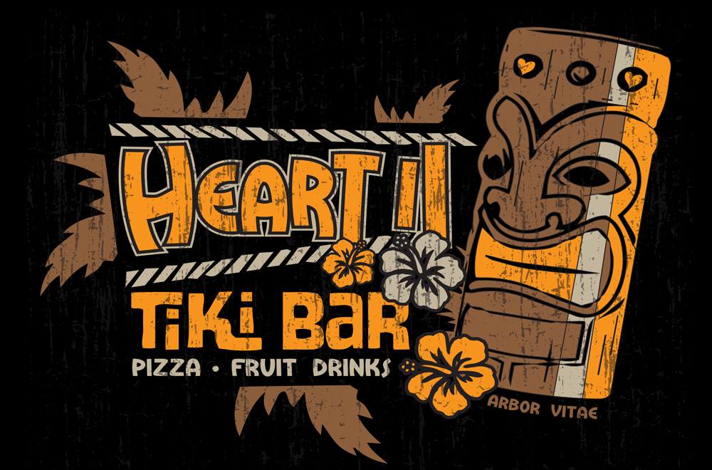 Heart II Bar Tiki Mock-up