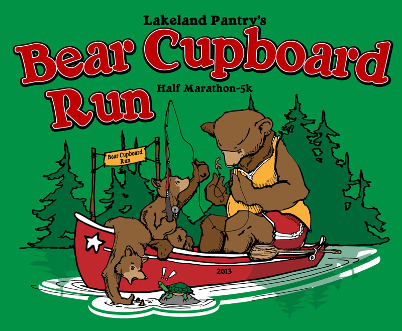 2013 Bear Cupboard Run 5k/Half Marathon T-shirt
