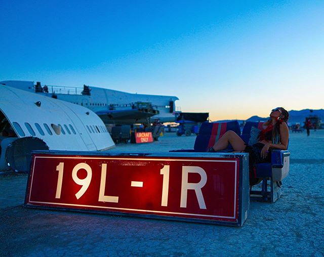 🔥✈️ 19L-1R
@catnixx &mdash;
#burningman #boeing #blackrockcity #sonyalpha #sunset