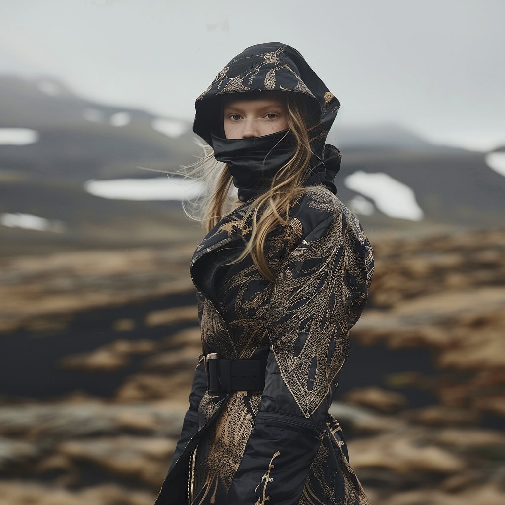 Some of the more royal outerwear with golden threads embroidery on top of digital print&hellip; Hopefully to be real one day ✨✨✨

⁣
.⁣
.⁣
.⁣
.⁣
.⁣
#midjourneyphotography #aihub #aimodels #midjourneyai #fashiondesign #aiimage #virtualphotographer #fas