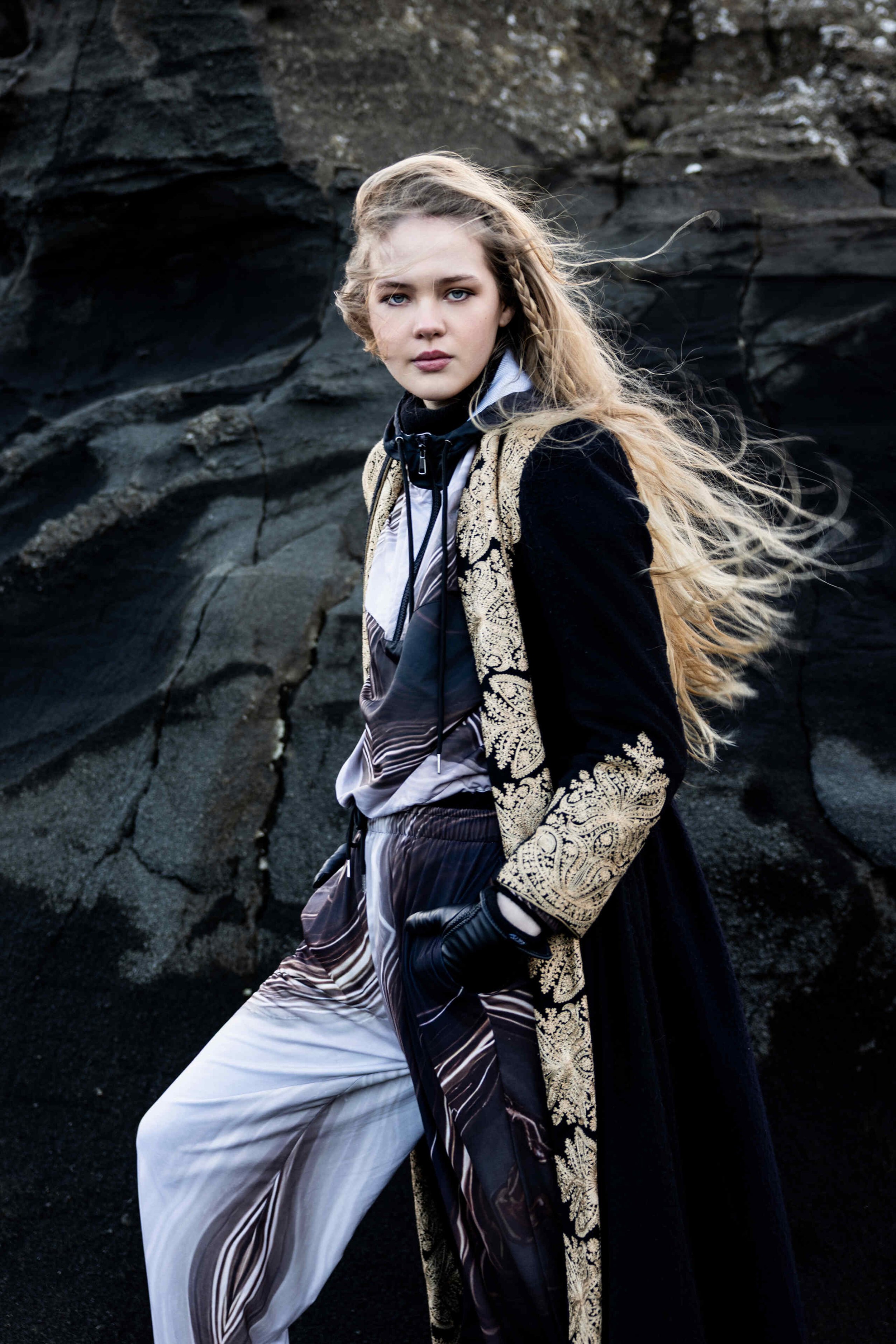 The Majestic Nepal embroidered Cashmere coat