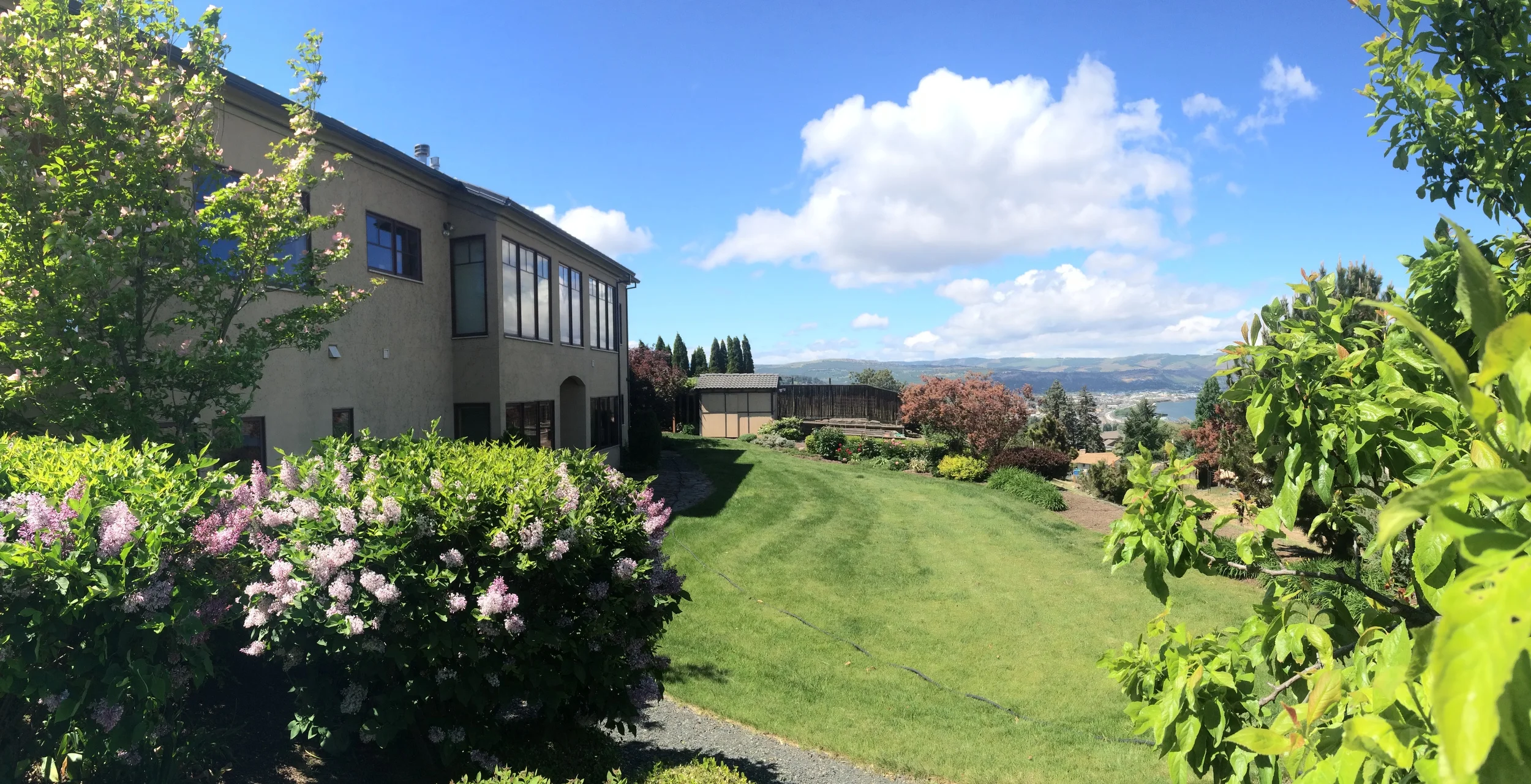 Columbia River view from house in The Dalles