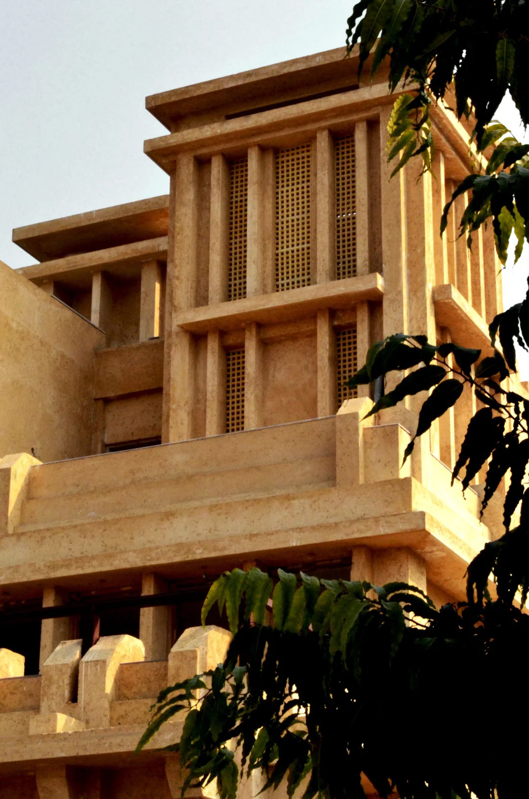 minaret house, chaukor studio- wind tower