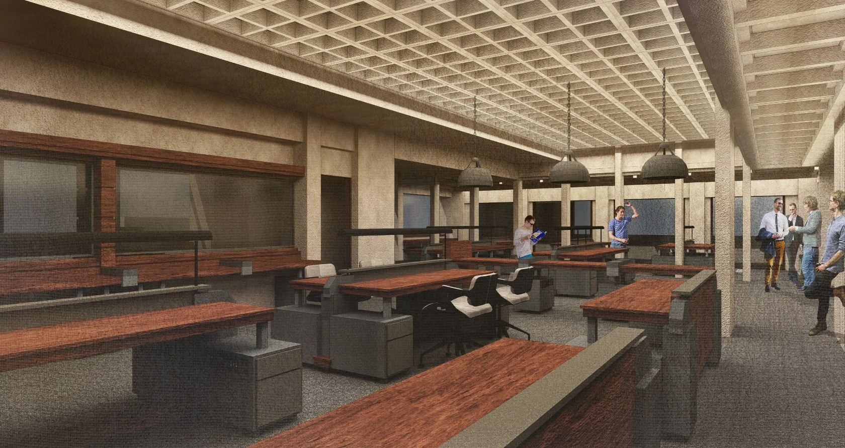 Coworking design- open offices