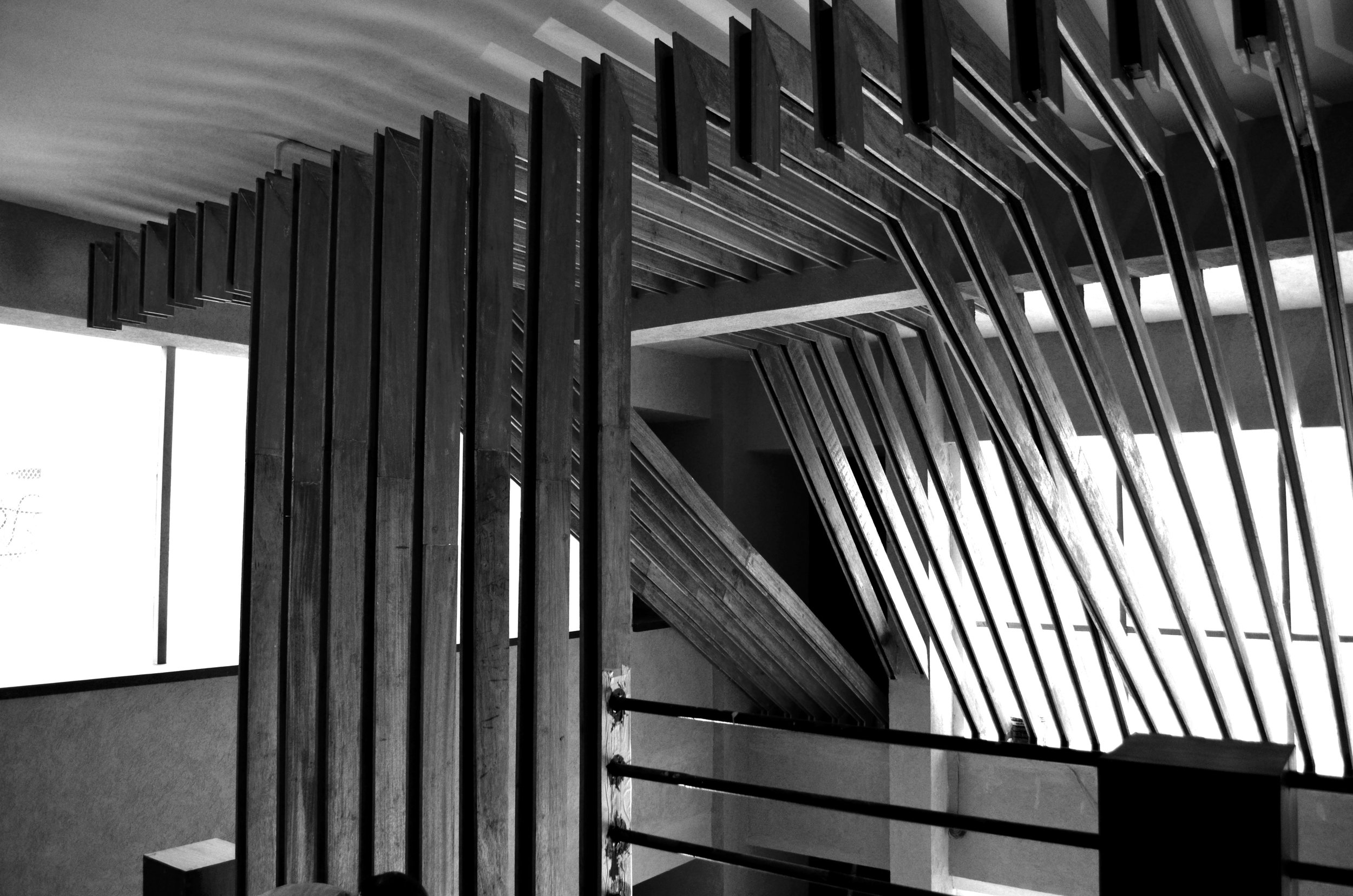 Ren Tech office- wooden false ceiling