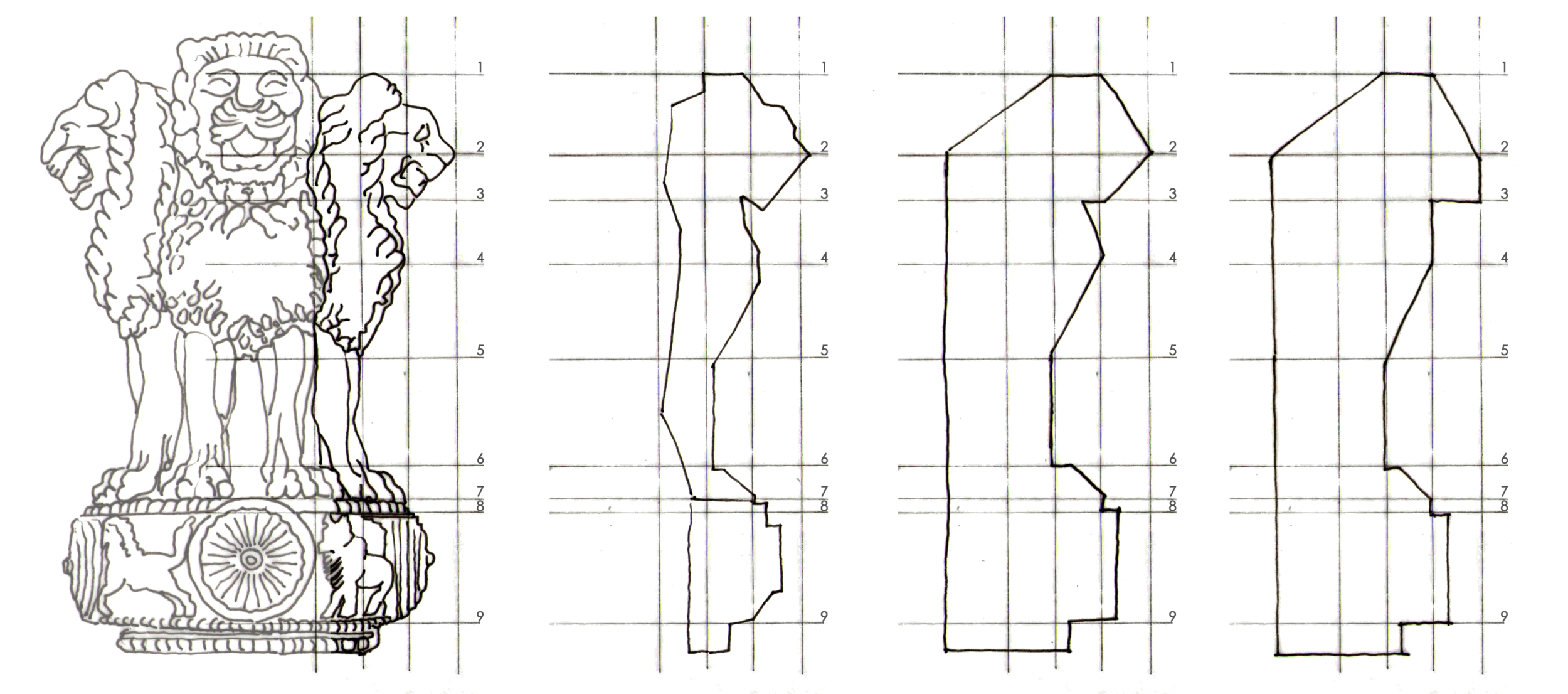 Derivation of the Amar Veer Stambh from the National Emblem
