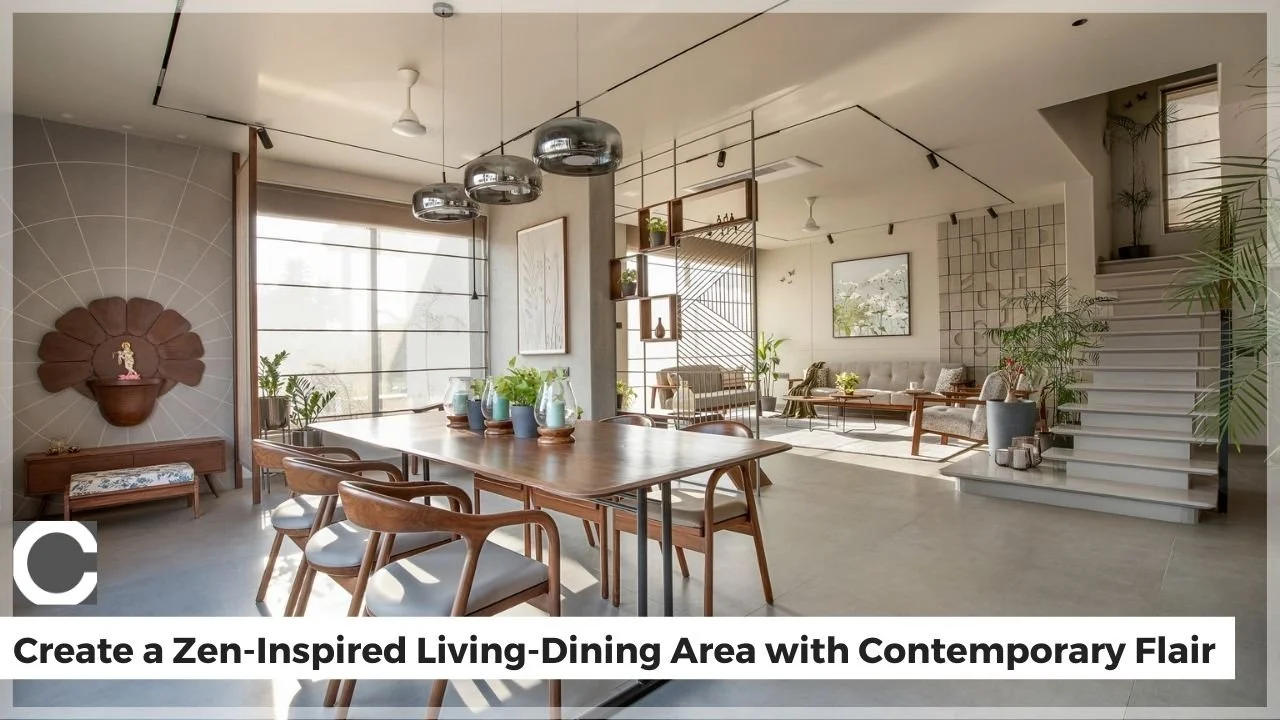 Create a Zen-Inspired Living-Dining Area with Contemporary Flair