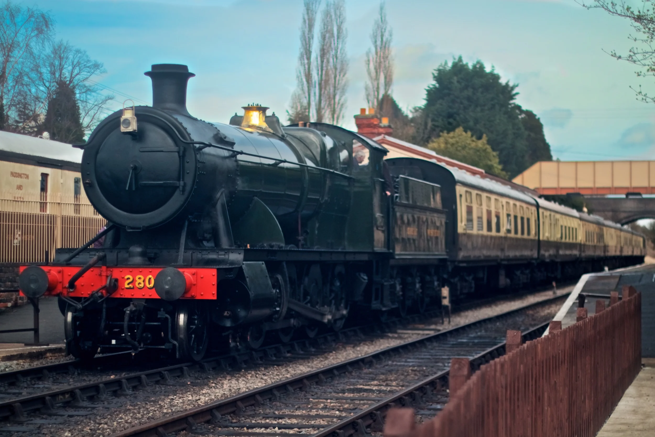 28xx class loco on the Gloucester and Warwickshire Railway - Photo: Gwion Rhys Davies