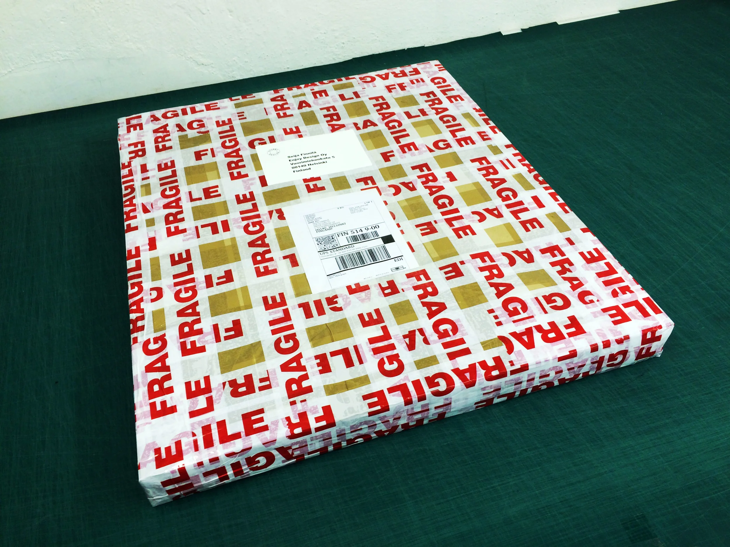 Package as sent after final wrapping.
